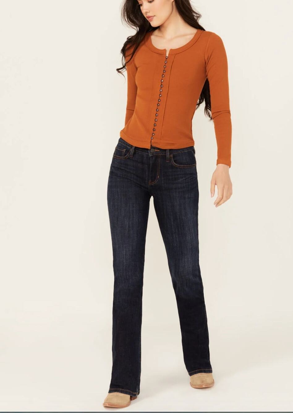 Idyllwind Miranda Lambert Bootcut Flare Jeans Women 10 Dark Wash Western Stretch